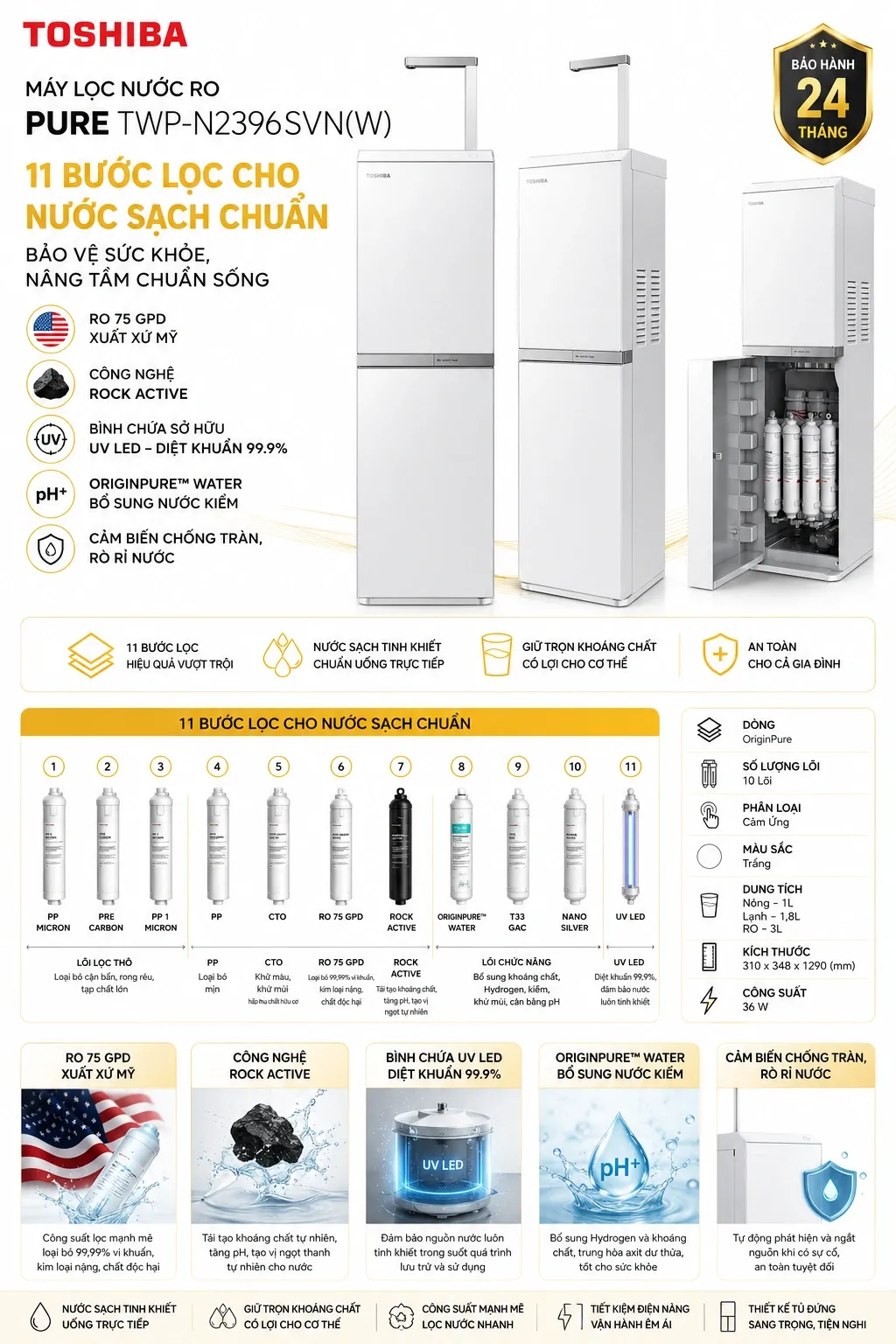 May loc nuoc RO Toshiba Pure TWP N2396SVNW Buys.vn 8 a9520cd3