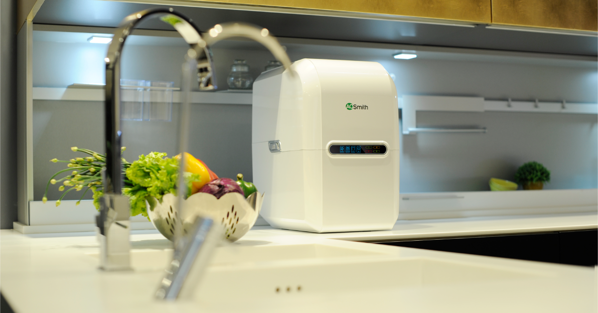 Máy lọc nước AR75-A-S-2 lắp tại bàn bếp