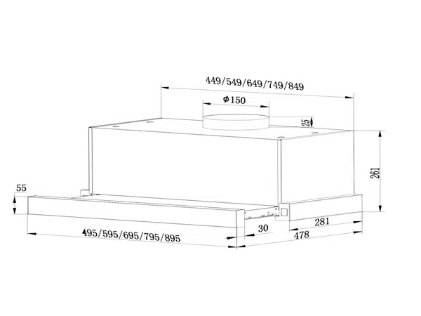 kich thuoc lap dat may hut mui teka CH 1170P