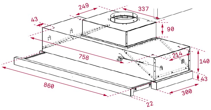 kich thuoc may hut mui teka cnl 9815 plus ssteel 1