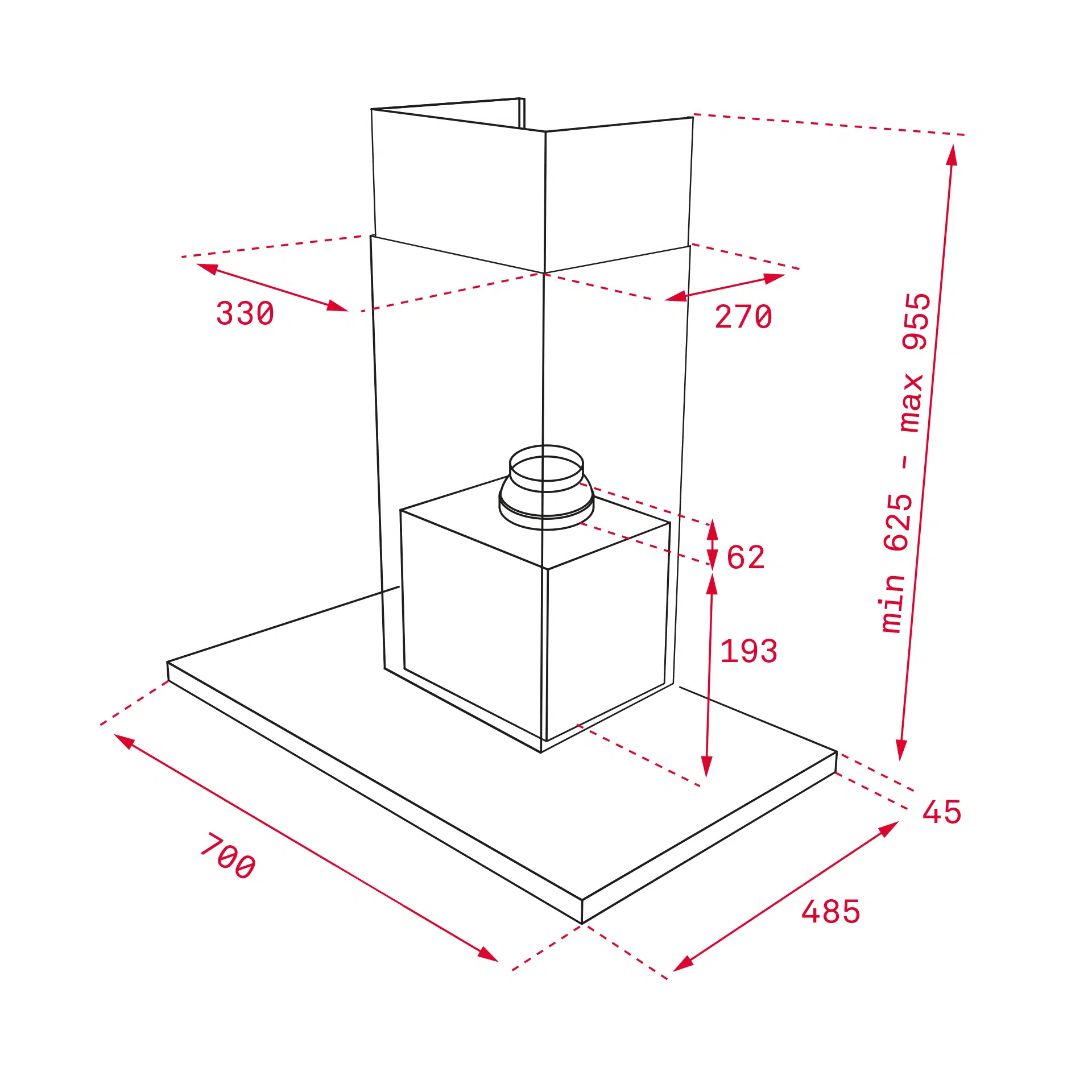 kich thuoc may hut mui teka dhl 786 t