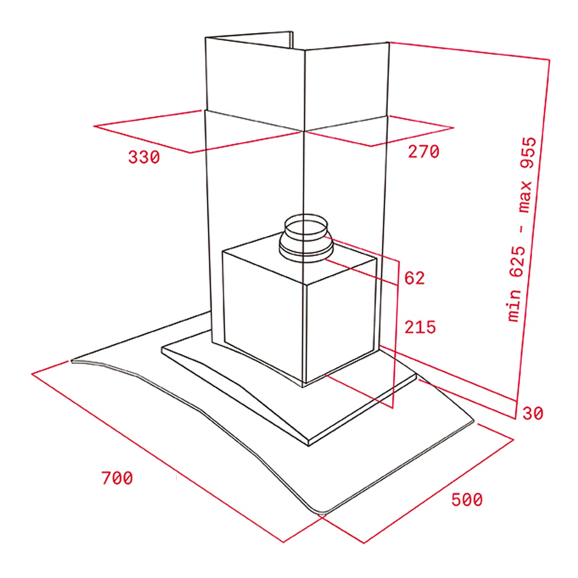 kich thuoc may hut mui teka nc 780