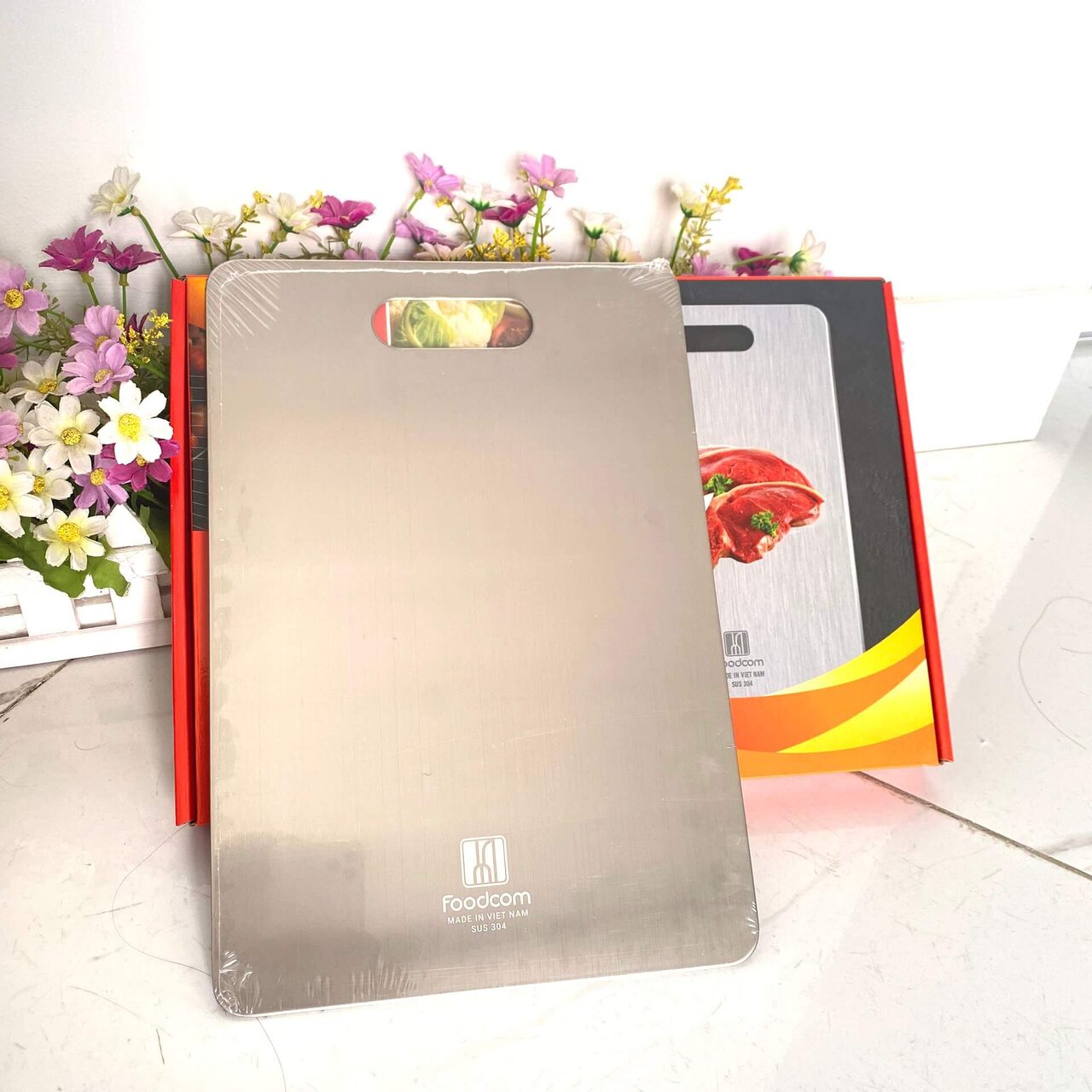 Thớt inox 304 Foodcom3