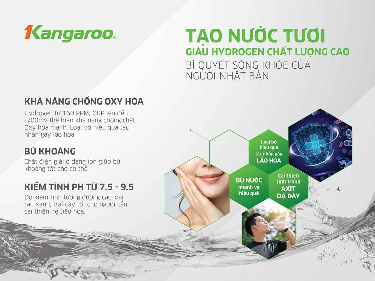 Máy lọc nước hydrogen Kangaroo KG400HU