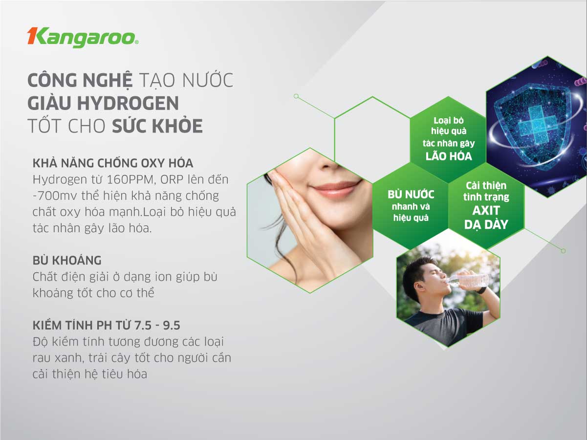 May loc nuoc Kangaroo Hydrogen Slim nong lanh KG10A7S 2