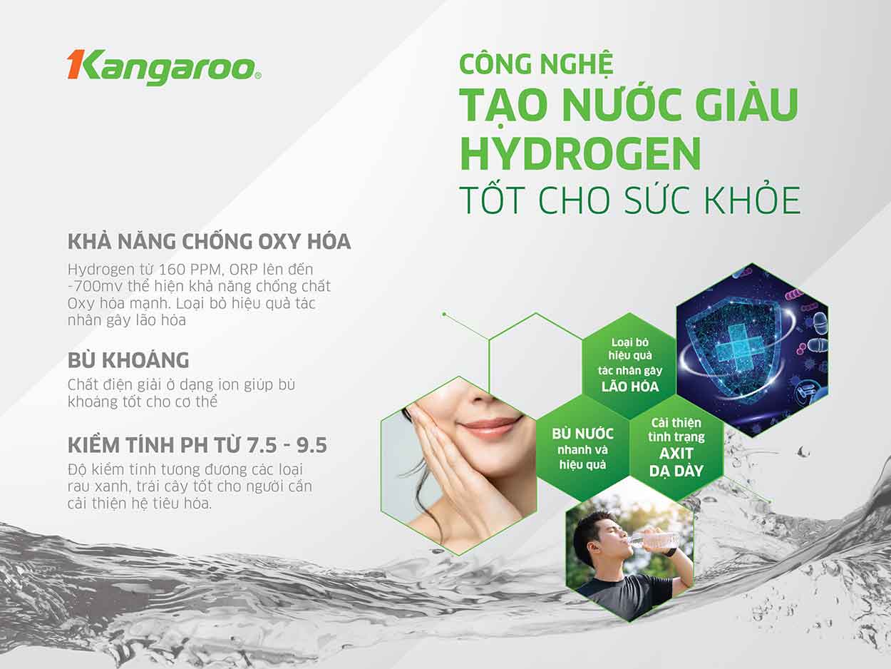 May loc nuoc Kangaroo Hydrogen Slim nong lanh KG10A9S 1