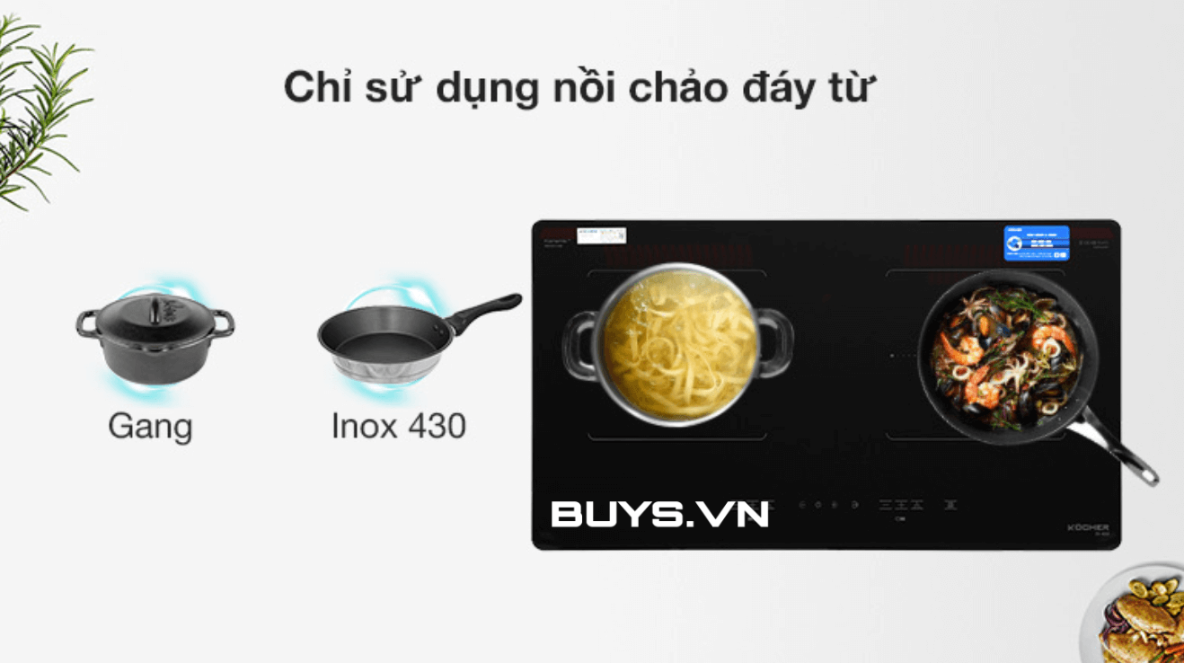 Bếp từ đôi Kocher DI-633