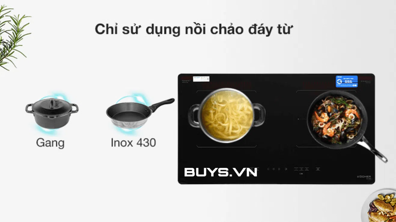 Bếp từ đôi Kocher DI-633