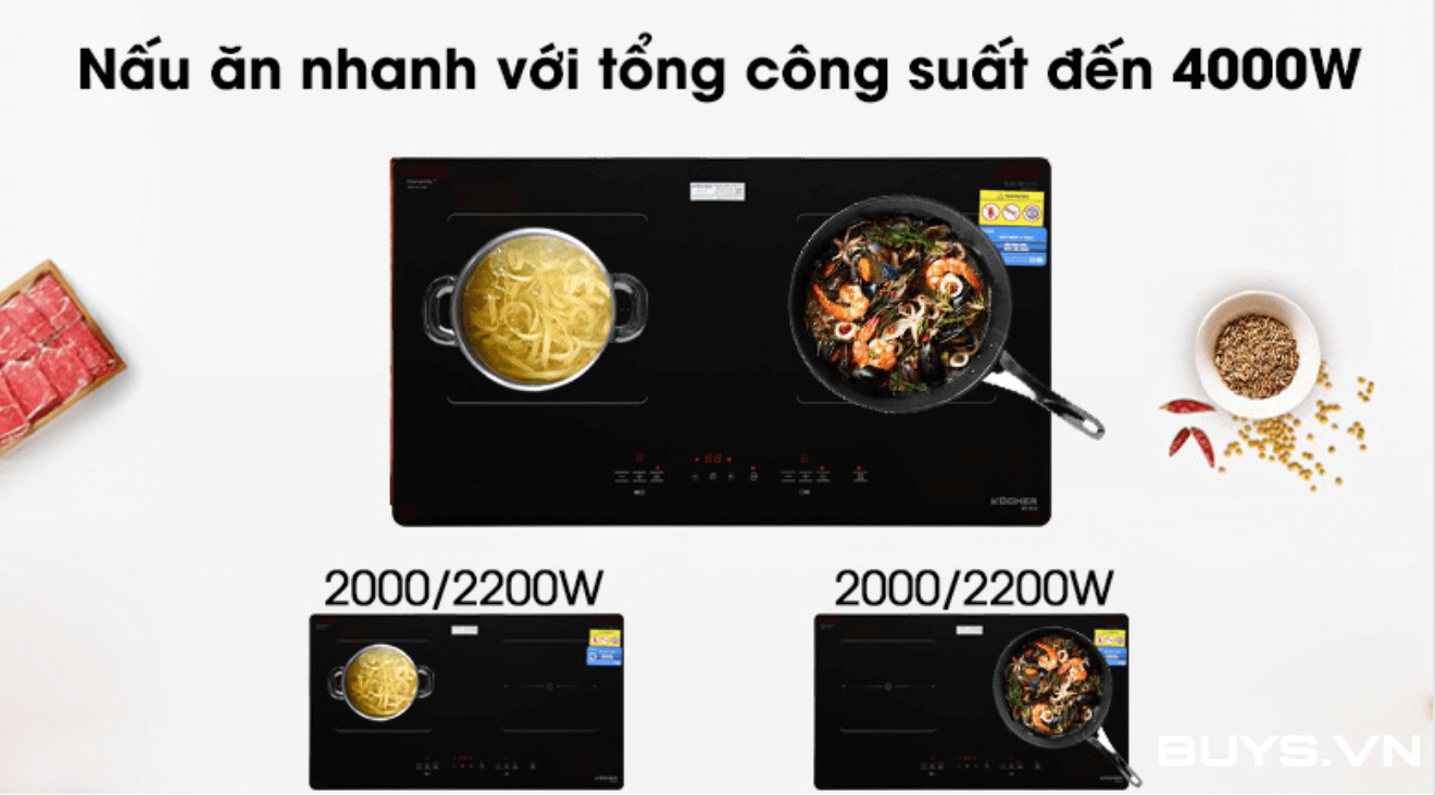 Bếp từ đôi Kocher DI-633