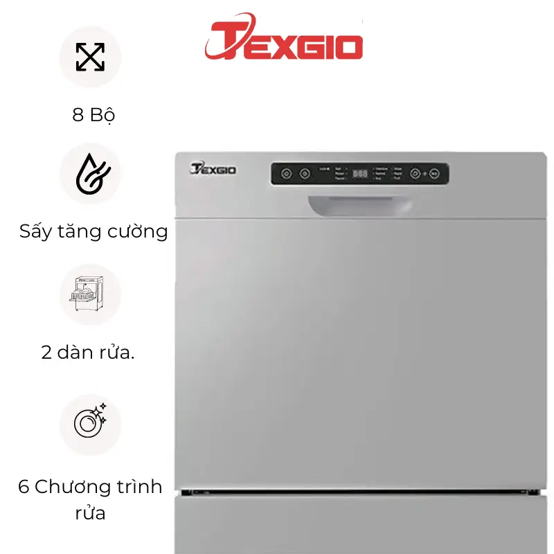 Máy rửa bát Texgio TG-DT2028 – 8 bộ- ảnh đại diện