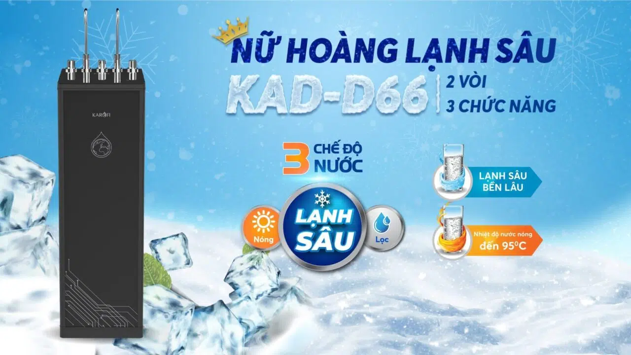 May loc nuoc nong lanh Karofi KAD D66 2