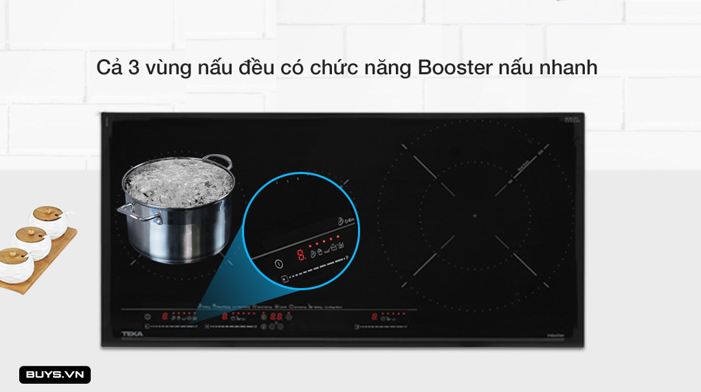 Bếp từ Teka Maestro IZC 83620 MST BK - Booster cao cấp