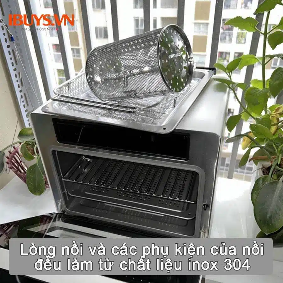 Chất liệu Inox 304 bền bỉ, an toàn