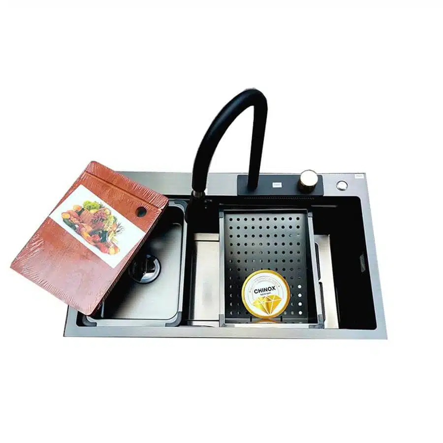 Chậu rửa bát 1 hố Titan đen Chinox CR105