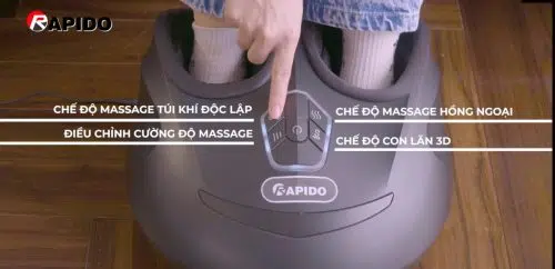 Có công suất 36W cùng 4 chế độ massage tự động