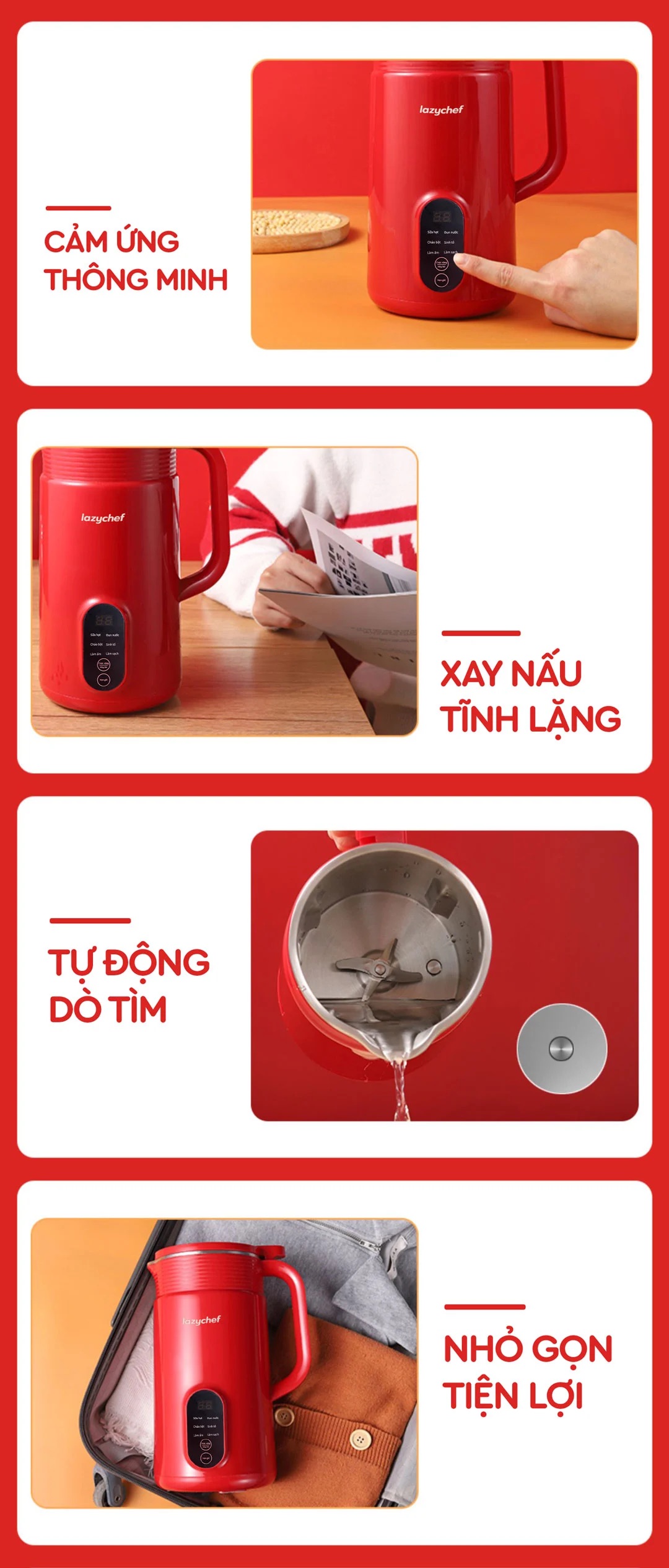 Am Ap Decor May xay nau da nang 5 in 1 Lazychef9