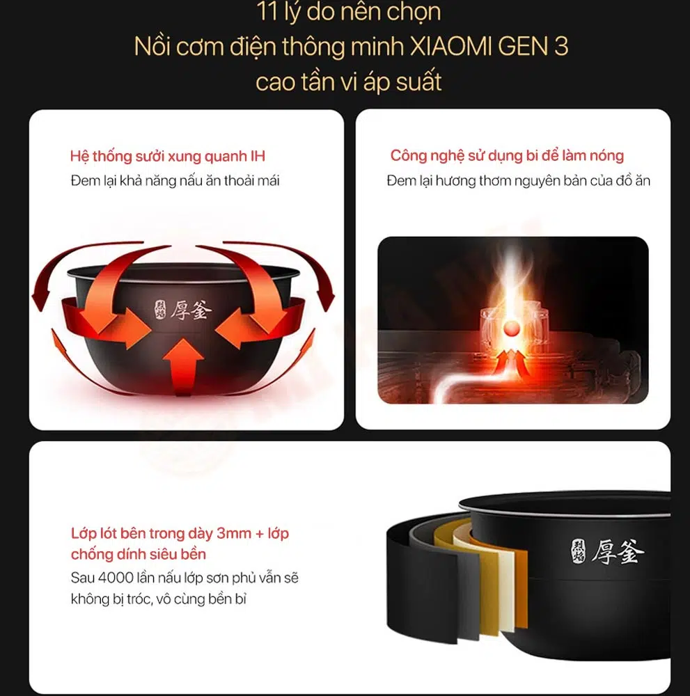 Noi Com Dien Xiaomi Gen 3 Cao Tan MFB2AM Dien may IBUYS 9