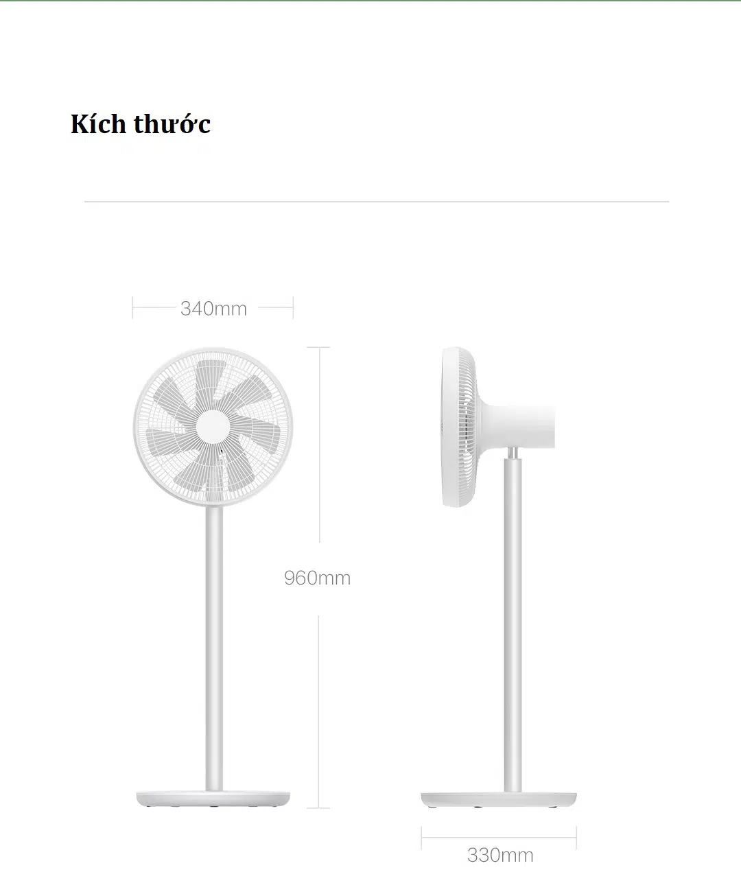 Quạt điện thông minh Xiaomi SmartMi Fan 2S