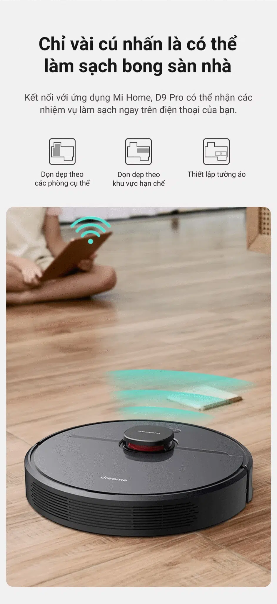 Robot hút bụi Dreame D9 PRO