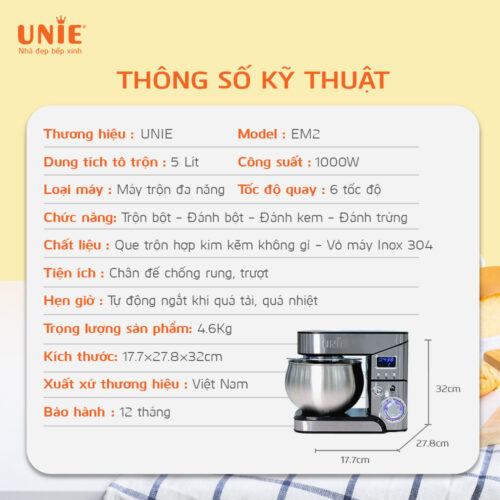 May tron bot da nang Unie EM2 15