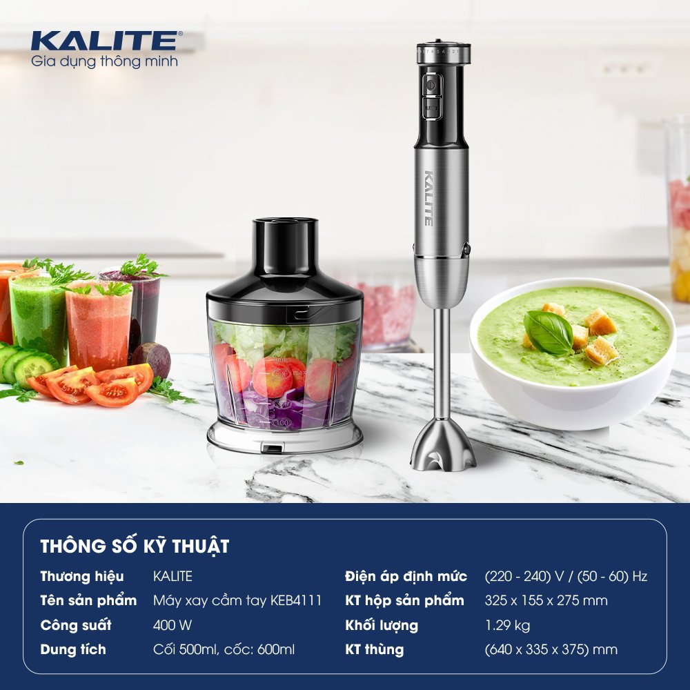 Máy xay cầm tay Kalite KEB4111