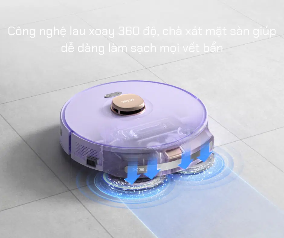 ROBOT HÚT BỤI LAU XOAY INXNI X3 33 Robot hút bụi lau xoay INXNI X3