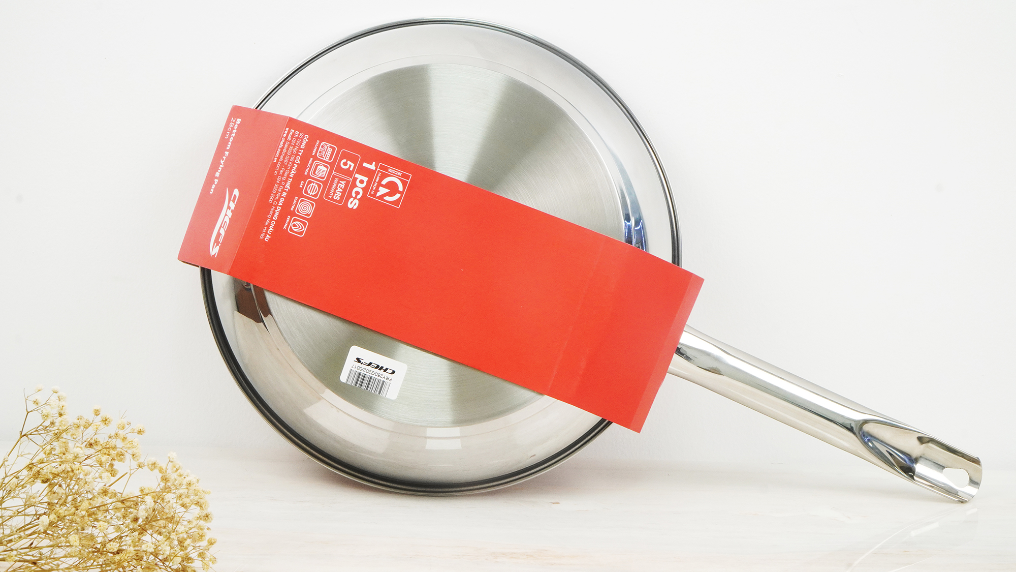 CHẢO TỪ 3 LỚP CHEFS EH-FRY280- 28CM - ĐIỆN MÁY IBUYS