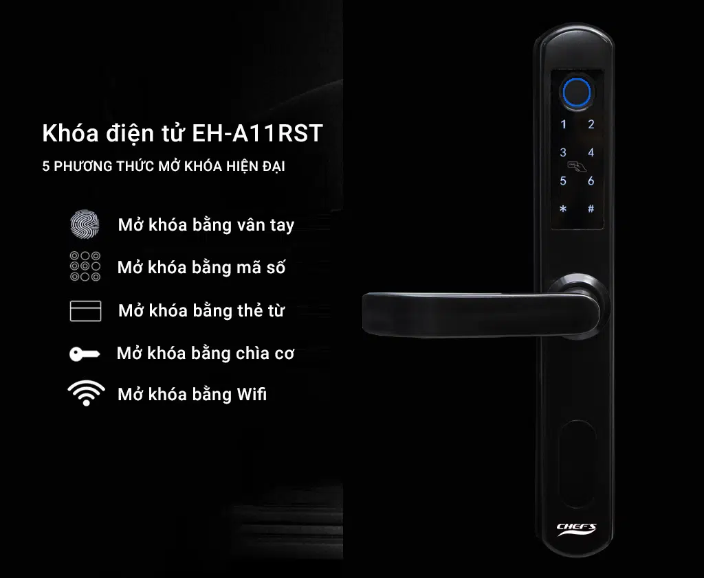 Khoá vân tay CHEFS EH-A11RBT-ĐIỆN MÁY IBUYS