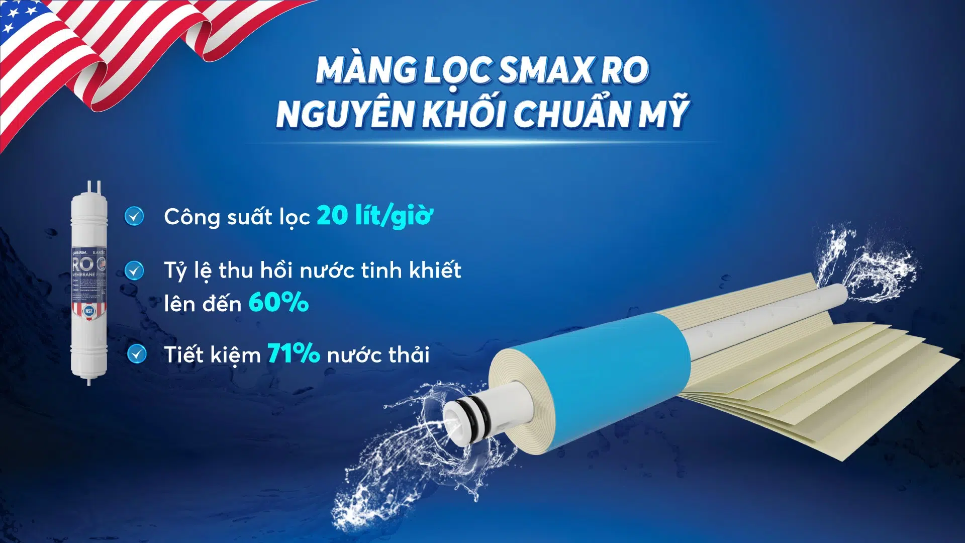 Máy lọc nước nóng lạnh Karofi KAD D66G