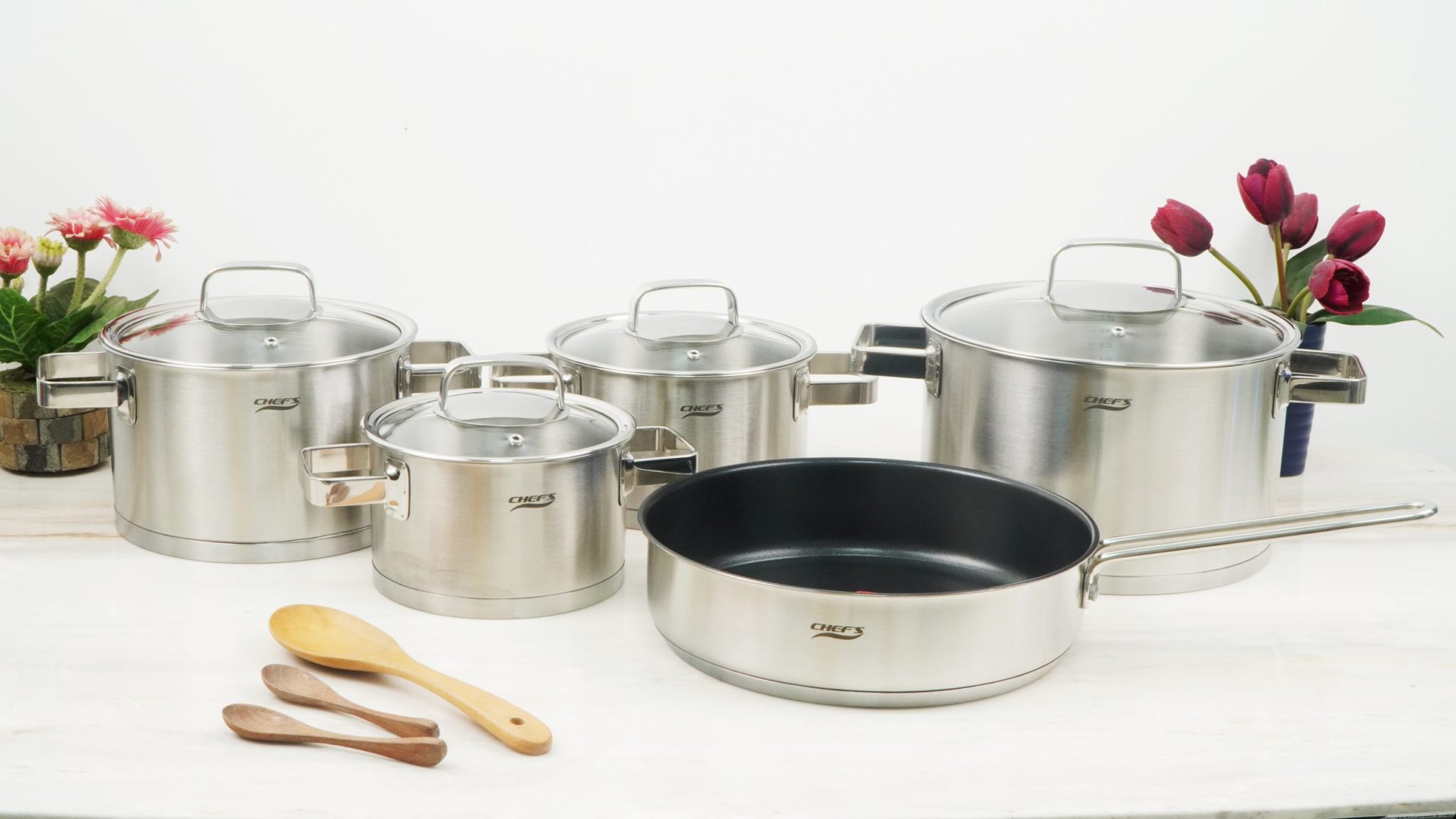 BỘ NỒI TỪ CHEFS EH-CW6304 5 MÓN
