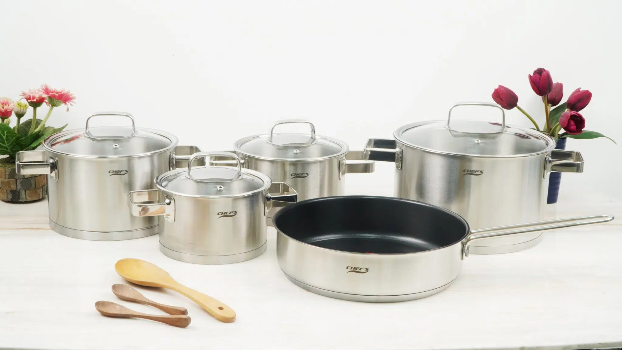 BỘ NỒI TỪ CHEFS EH-CW6304 5 MÓN