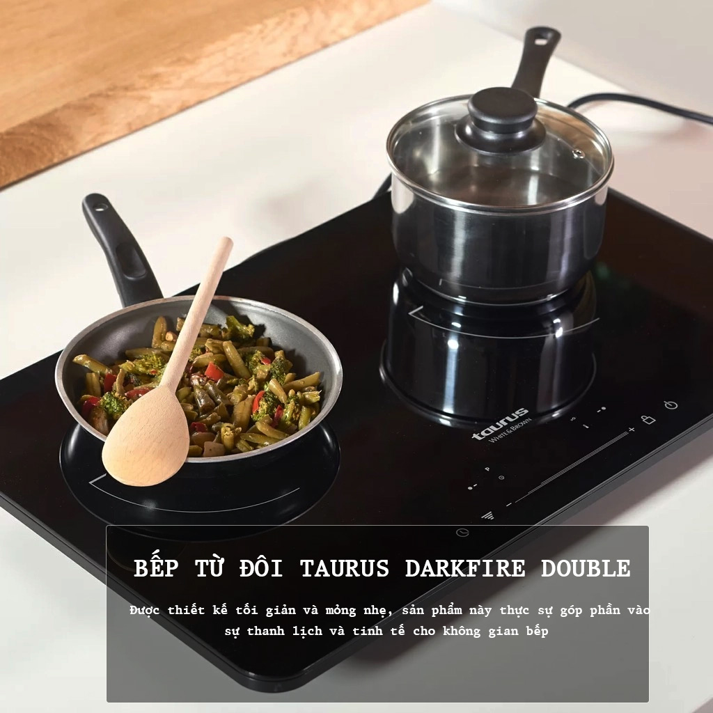 Bếp từ TAURUS DARKFIRE DOUBLE - ĐIỆN MÁY BUYS 