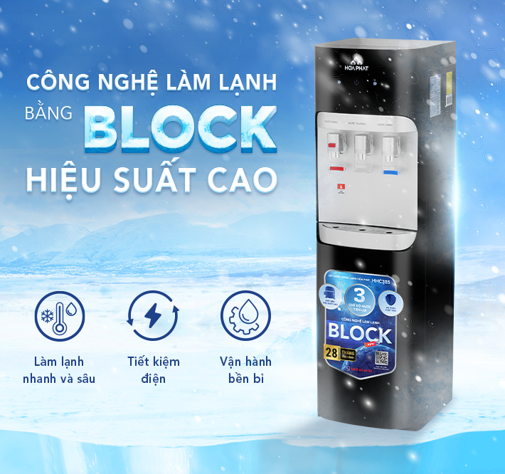 CÂY NƯỚC NÓNG LẠNH HÚT BÌNH HÒA PHÁT HHC385-ĐIỆN MÁY BUYS