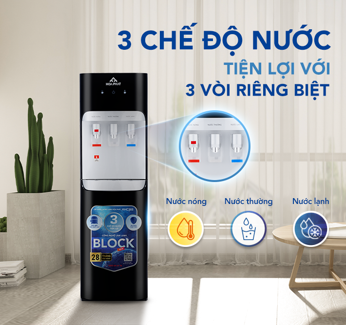 CÂY NƯỚC NÓNG LẠNH HÚT BÌNH HÒA PHÁT HHC385-ĐIỆN MÁY BUYS