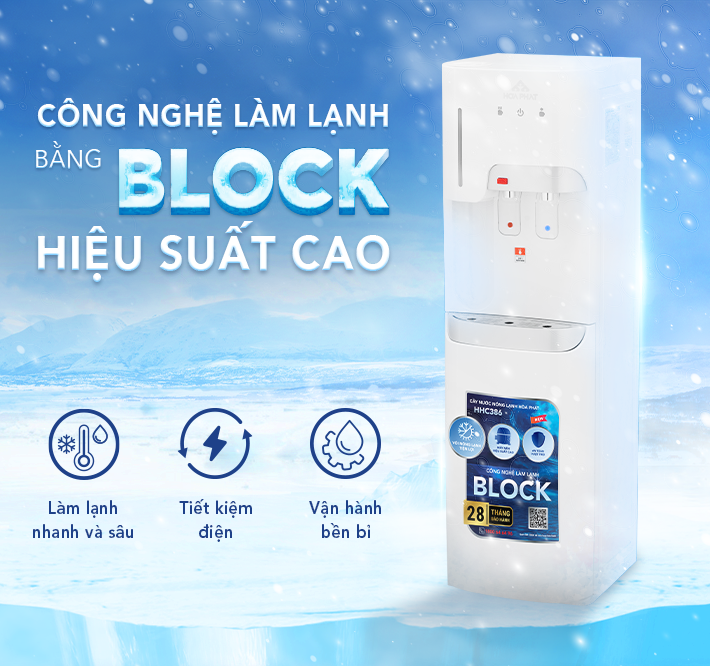 CÂY NƯỚC NÓNG LẠNH HÚT BÌNH HÒA PHÁT HHC386-ĐIỆN MÁY BUYS