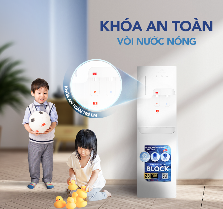 CÂY NƯỚC NÓNG LẠNH HÚT BÌNH HÒA PHÁT HHC386-ĐIỆN MÁY BUYS