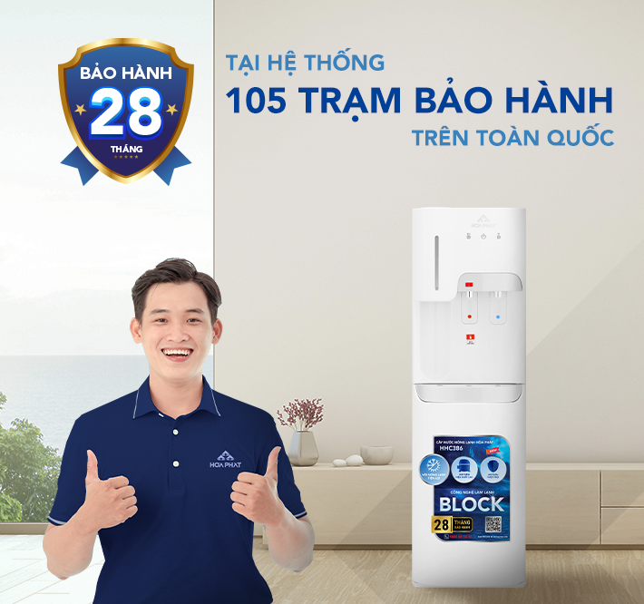 CÂY NƯỚC NÓNG LẠNH HÚT BÌNH HÒA PHÁT HHC386-ĐIỆN MÁY BUYS
