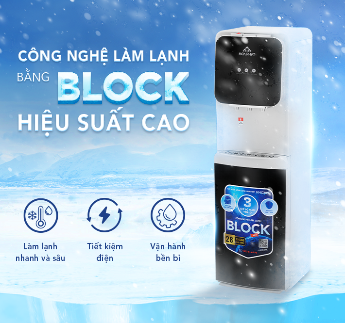 CÂY NƯỚC NÓNG LẠNH HÚT BÌNH HÒA PHÁT HHC389-ĐIỆN MÁY BUYS