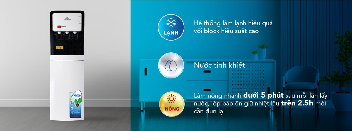 ÂY NƯỚC NÓNG LẠNH HÚT BÌNH HÒA PHÁT HWP B2CI-ĐIỆN MÁY BUYS