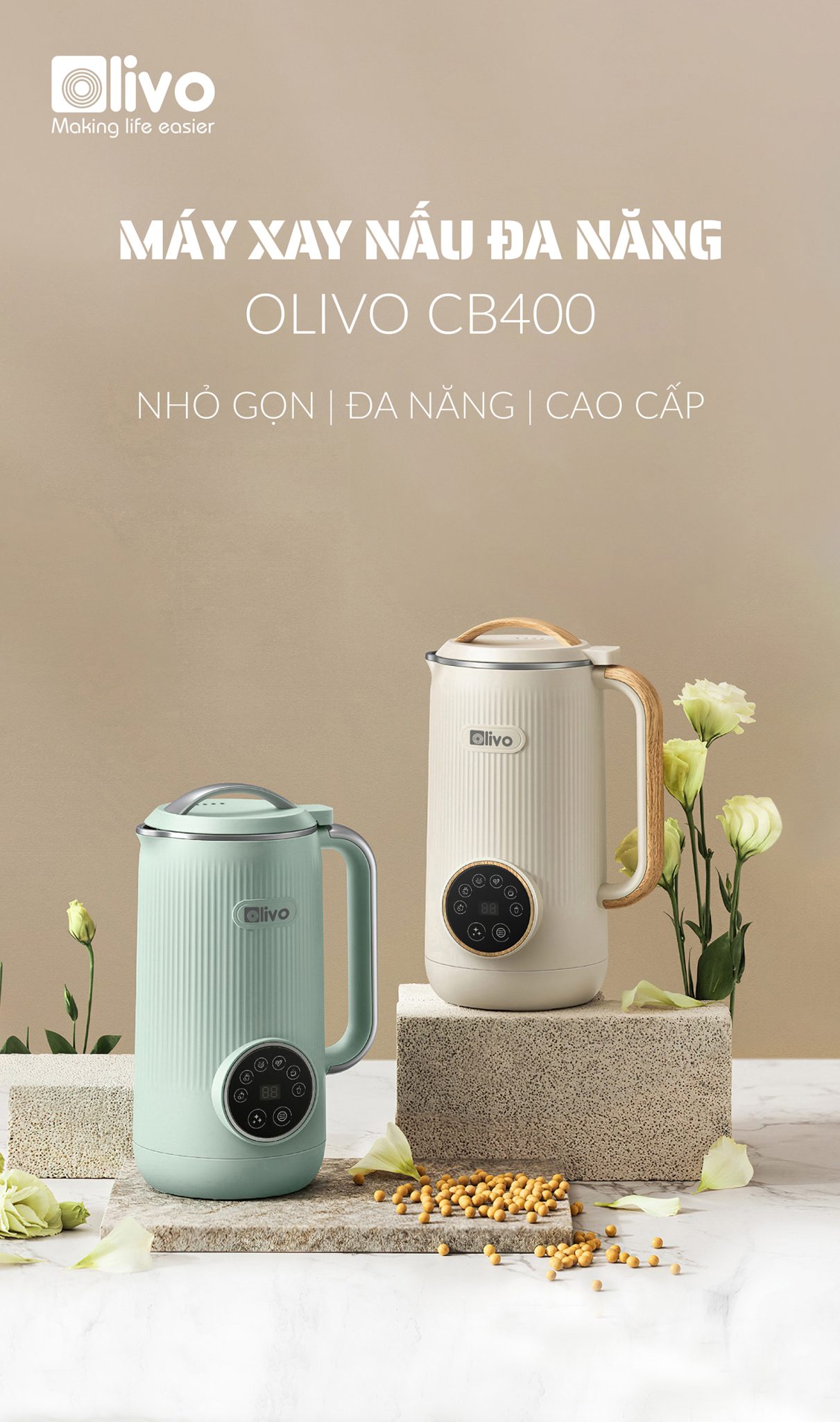 Máy làm sữa hạt Olivo CB400