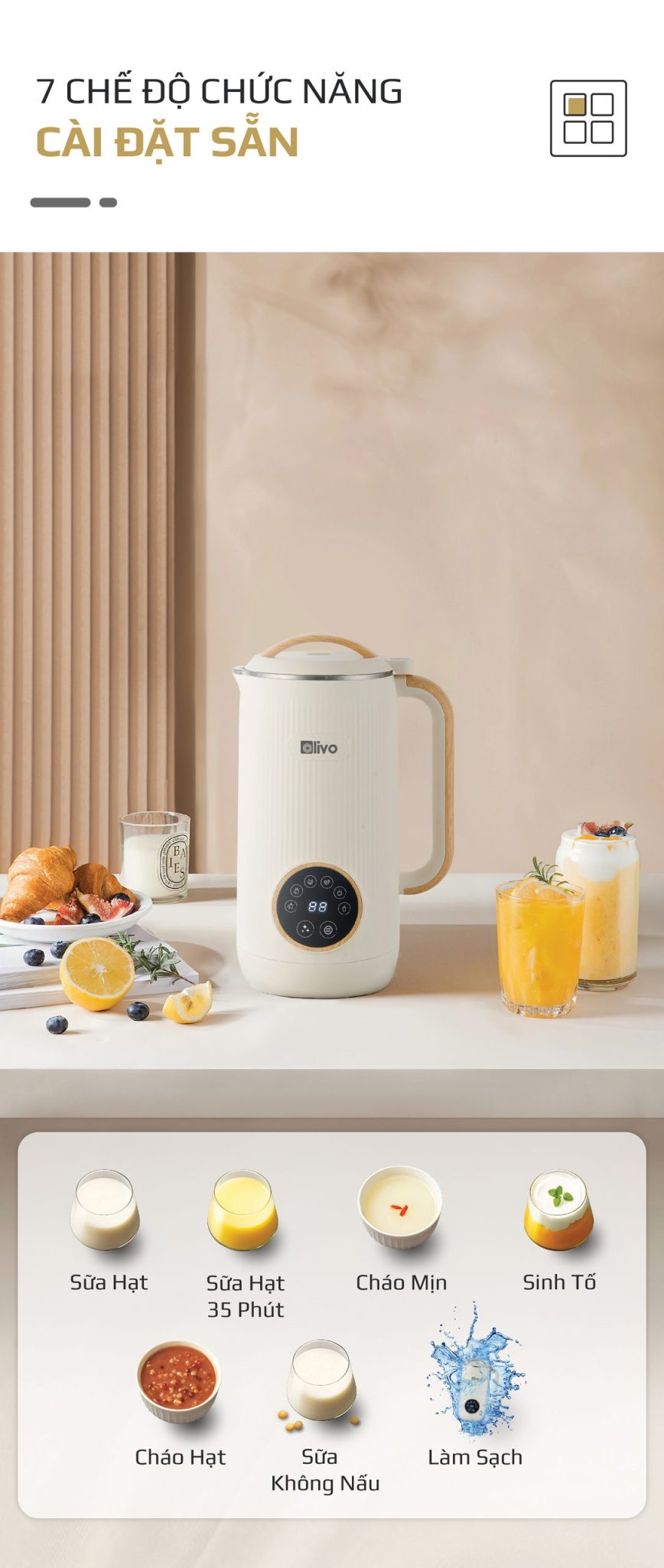 Máy làm sữa hạt Olivo CB400