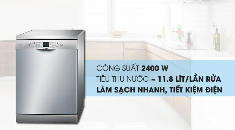 Máy rửa bát Bosch SMS63L08EA