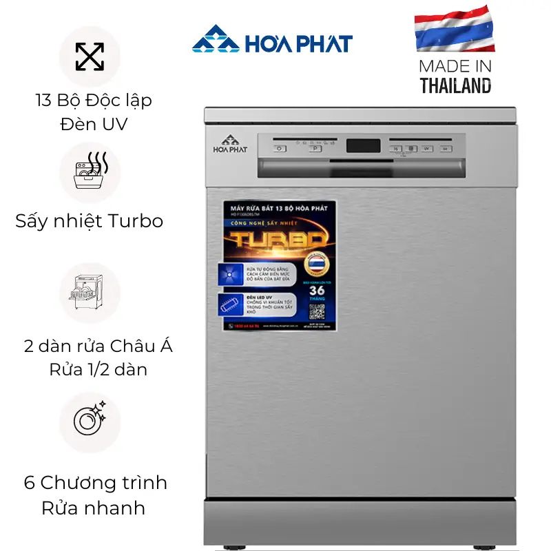 Máy rửa bát Hòa Phát HD-F1306DBS.TM- ảnh đại diện