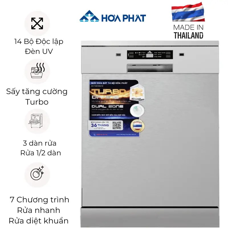 Máy rửa bát Hòa Phát HD F1407DBB.TM - ảnh đại diện