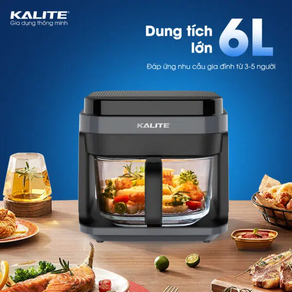 NỒI CHIÊN KHÔNG DẦU KALITE KL6000 6 LÍT -ĐIỆN MÁY BUYS