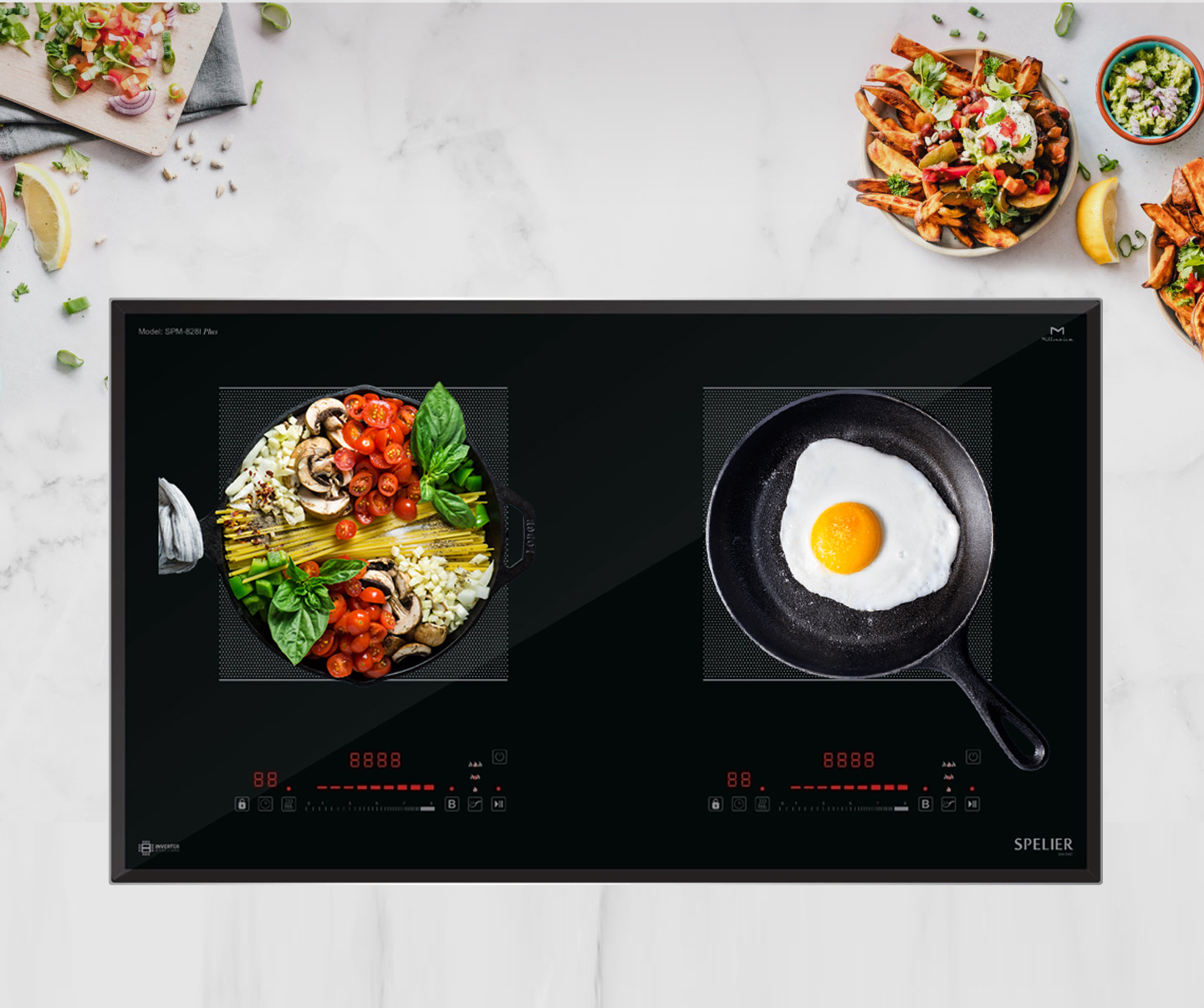 Bếp từ đôi Spelier SPM 828I Plus