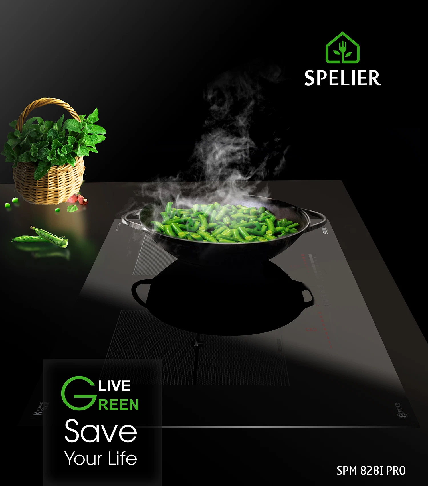 Bếp từ đôi Spelier SPM 828I Pro