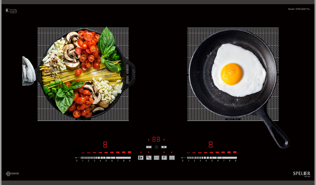 Bếp từ đôi Spelier SPM 828I Pro