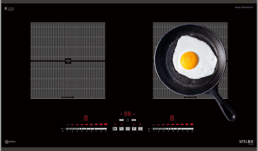 Bếp từ đôi Spelier SPM 828I Pro