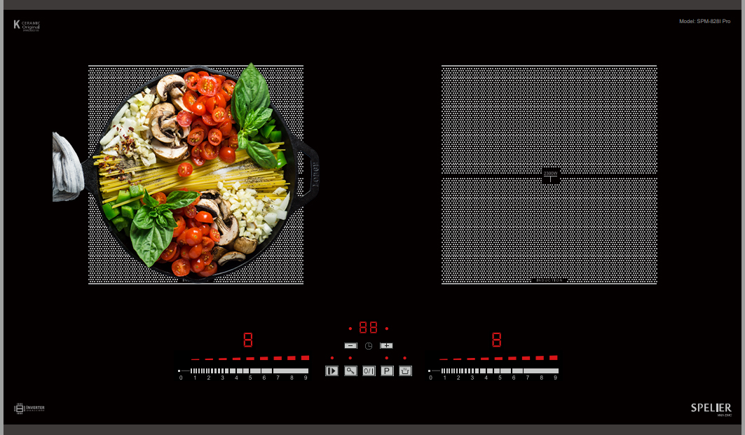 Bếp từ đôi Spelier SPM 828I Pro